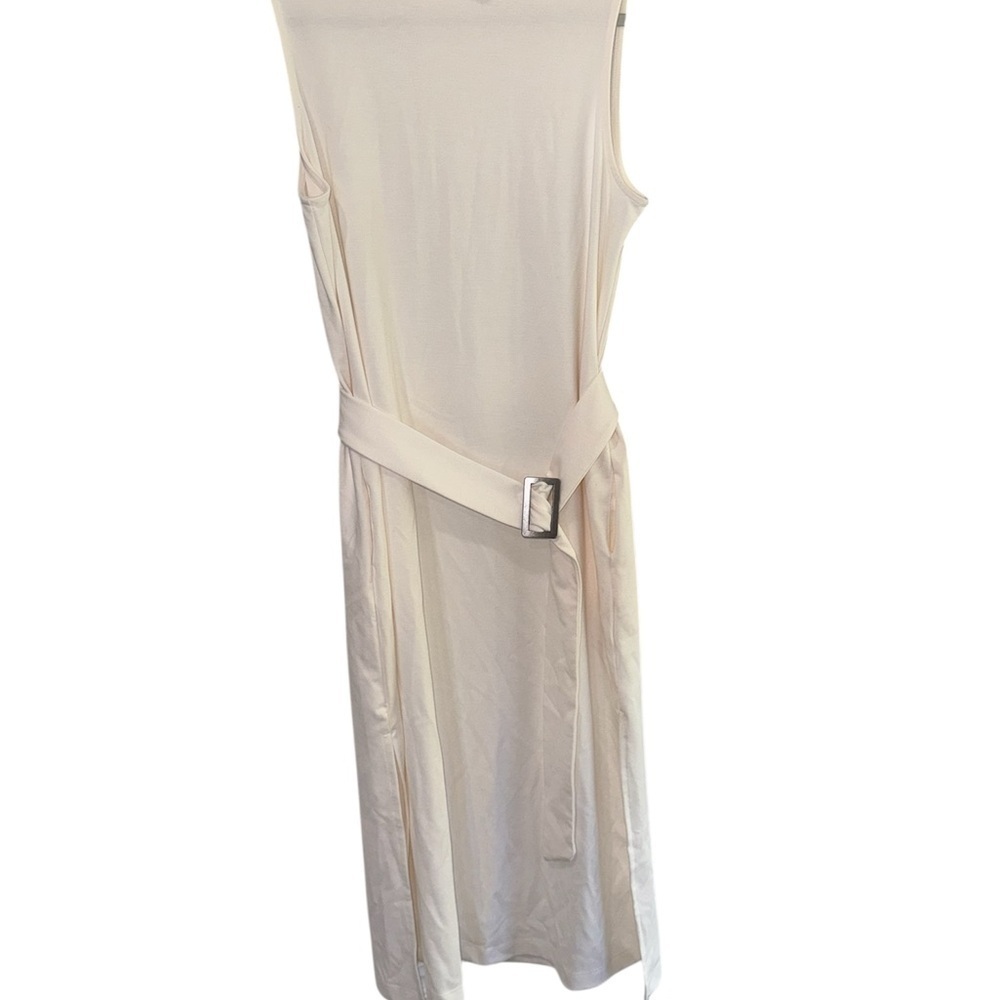 Women’s  sleeveles belted dress prologue white small - Picture 5 of 11